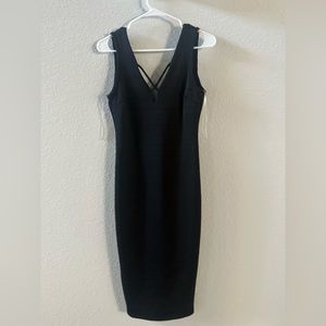 Black bodycon dress